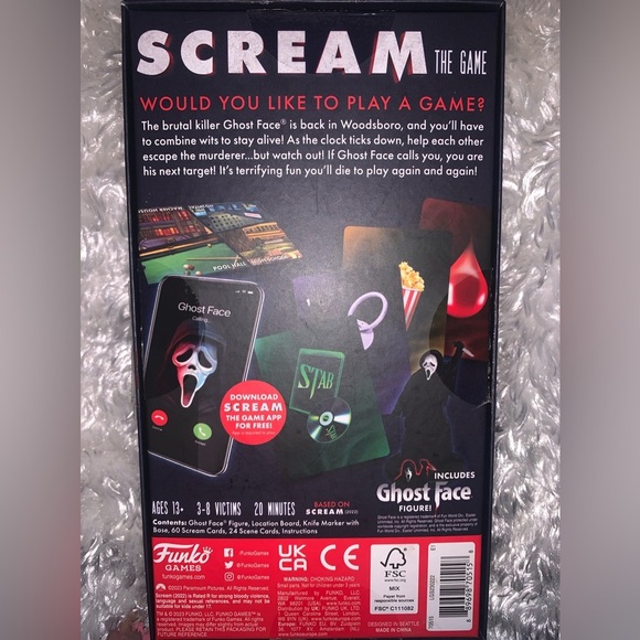 Scream Funko Board Game NWT (ALL PIECES INCLUDED) - Picture 10 of 10